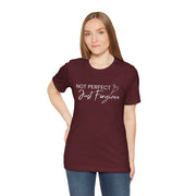 Not Perfect Just Forgiven Bella Canvas Unisex Jersey Short Sleeve Tee