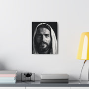 Divine Presence of Jesus Canvas Wrap- Black and White Christian Wall Art -Jesus Christ Wall Hanging-Religious Home Decor-Church Decor