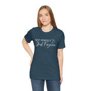 Not Perfect Just Forgiven Bella Canvas Unisex Jersey Short Sleeve Tee