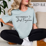 Not Perfect Just Forgiven Bella Canvas Unisex Jersey Short Sleeve Tee