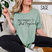 Not Perfect Just Forgiven Bella Canvas Unisex Jersey Short Sleeve Tee