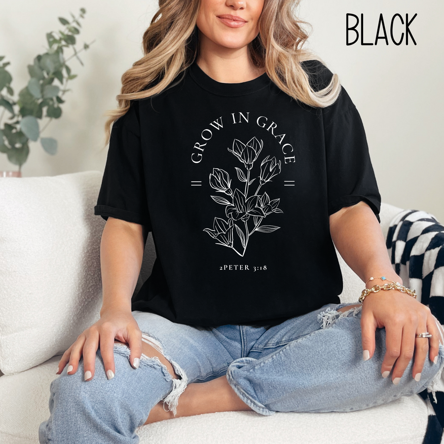 Grow In Grace Comfort Colors Unisex Garment-Dyed T-shirt