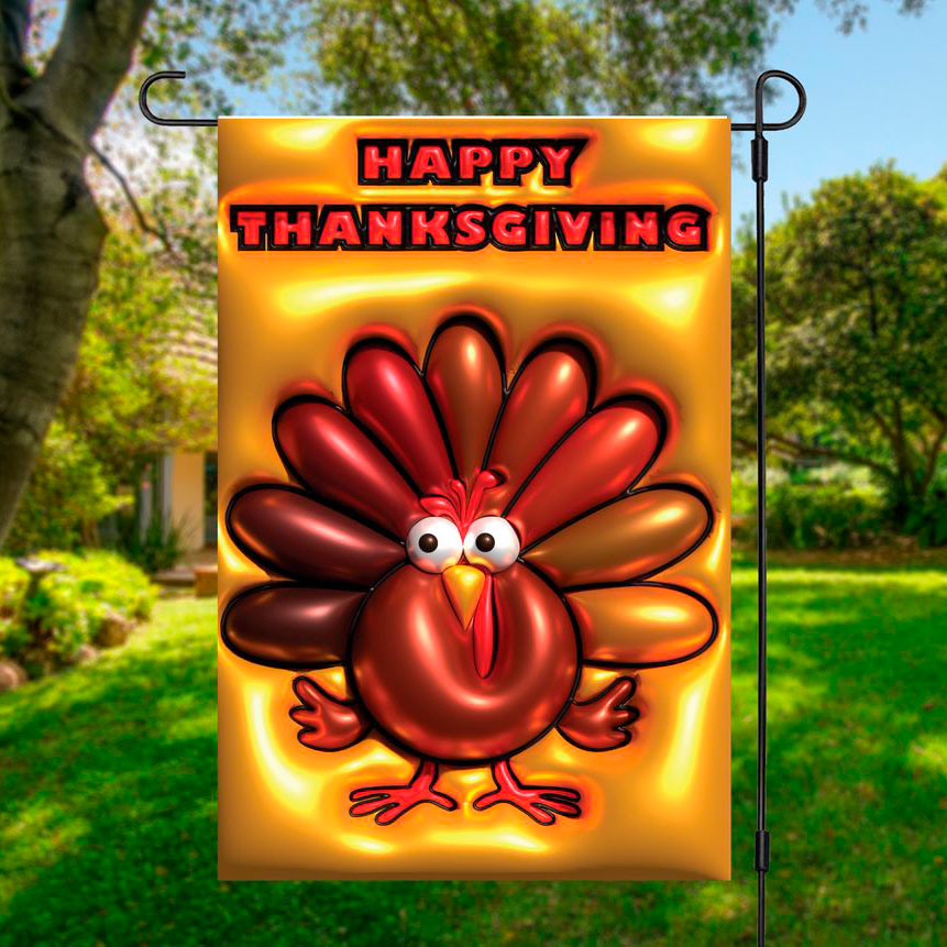 Choice Of 3D Happy Thanksgiving Garden Flag