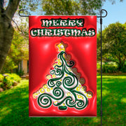 Choice of 3D Effect Merry Christmas Garden Flags