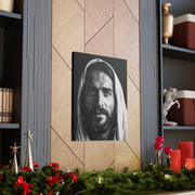 Divine Presence of Jesus Canvas Wrap- Black and White Christian Wall Art -Jesus Christ Wall Hanging-Religious Home Decor-Church Decor