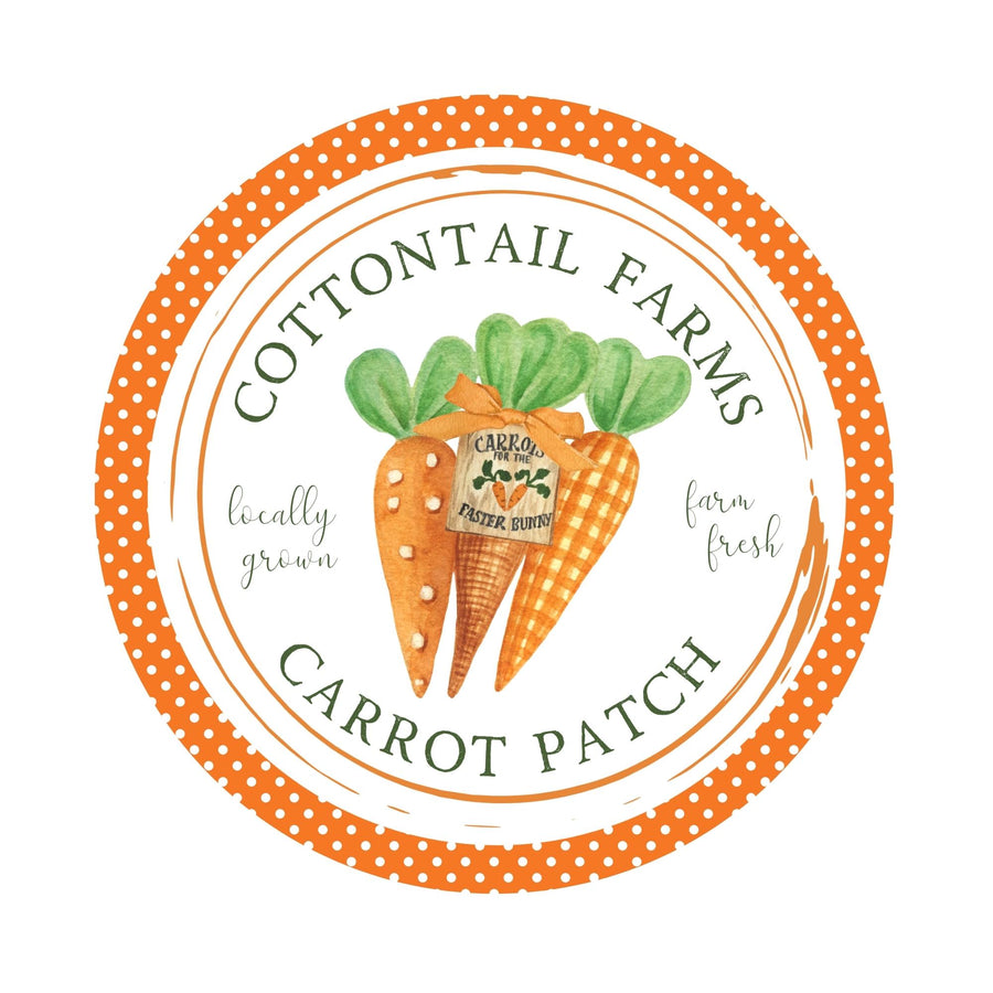 Cottontail Farms Carrot Patch Wreath Sign