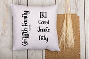 Family Names Pillow Cover