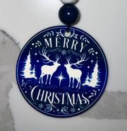 Merry Christmas with Reindeer Ornament