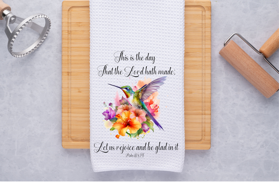 This Is The Day That The Lord Hath Made Kitchen Towel, gift for baker,Christian Gift