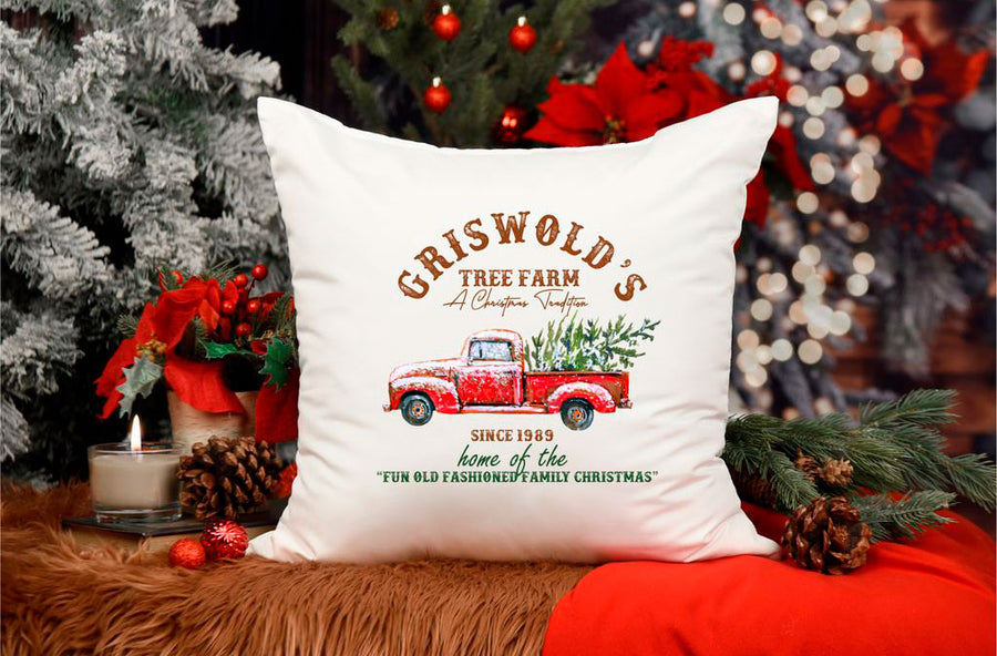 Griswolds Tree Farm Pillow Cover