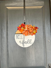 Hello Fall Sign/Door Hanger