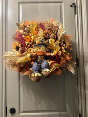 Fall Scarecrow Wreath