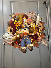 Fall Scarecrow Wreath