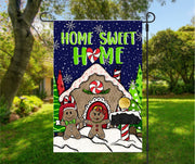 Home Sweet Home Gingerbread Garden Flag