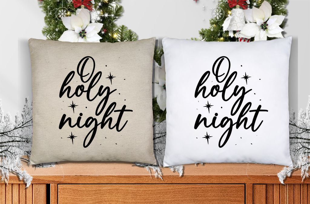 Oh Holy Night Pillow Cover