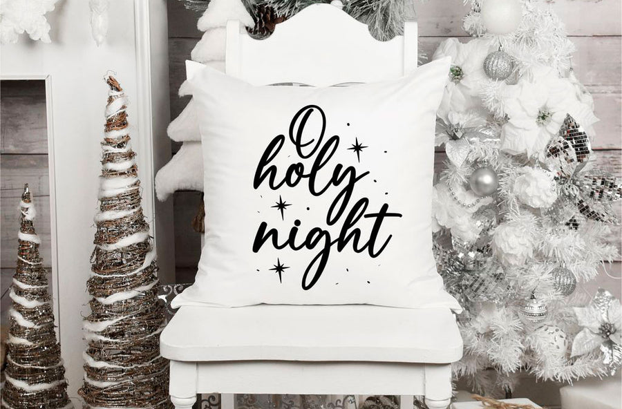 Oh Holy Night Pillow Cover