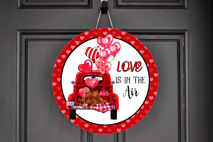 Love Is In The Air Wreath Sign