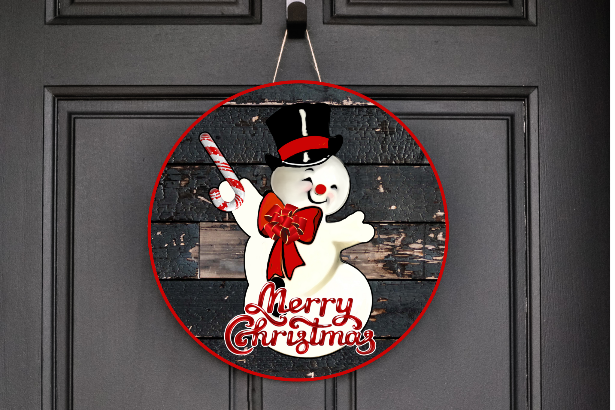 Snowman  Wreath Sign