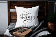 Always Kiss Me Goodnight Throw Pillow Cover