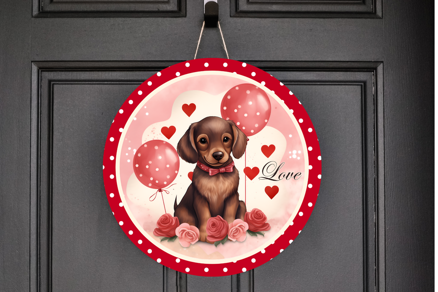Puppy Love Wreath Sign