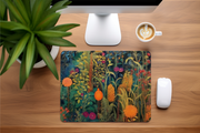 Gustav Klimt Style Floral Watercolor Garden Mousepad- Mouse pad for desk, Gift