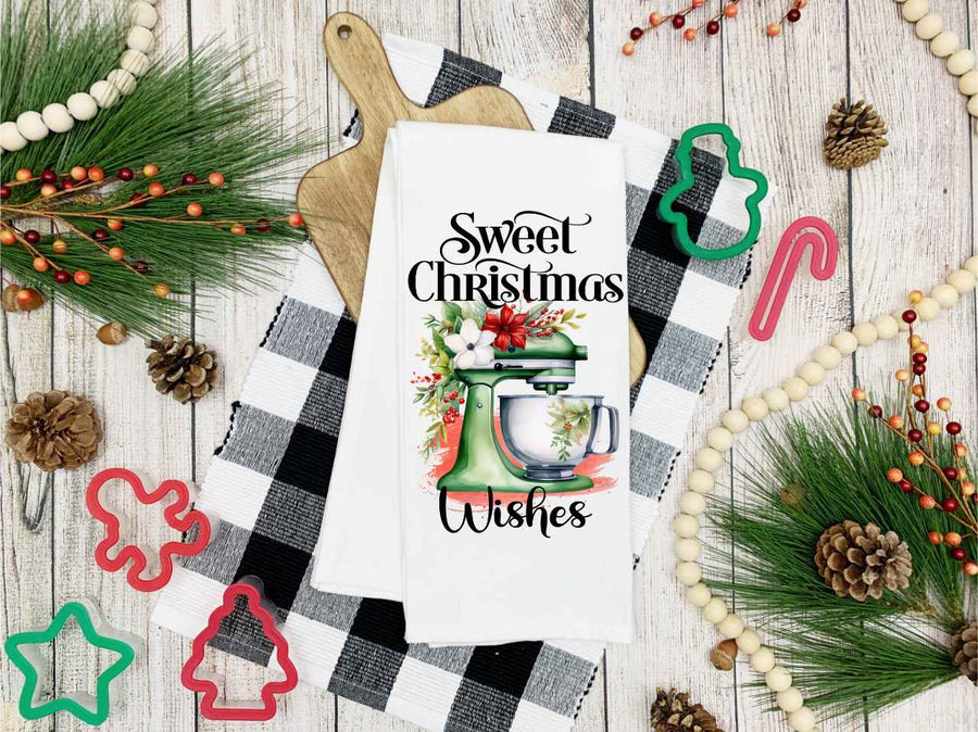 Sweet Christmas Wishes Kitchen Towel