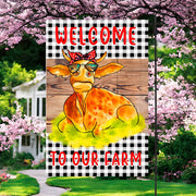 Welcome To Our Farm Garden Flag