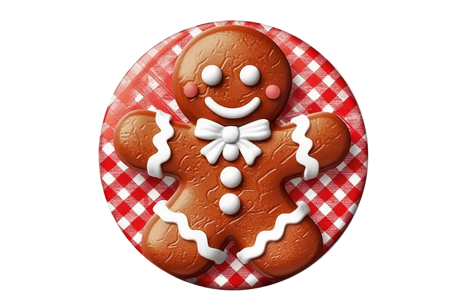 Gingerbread Man Wreath Sign