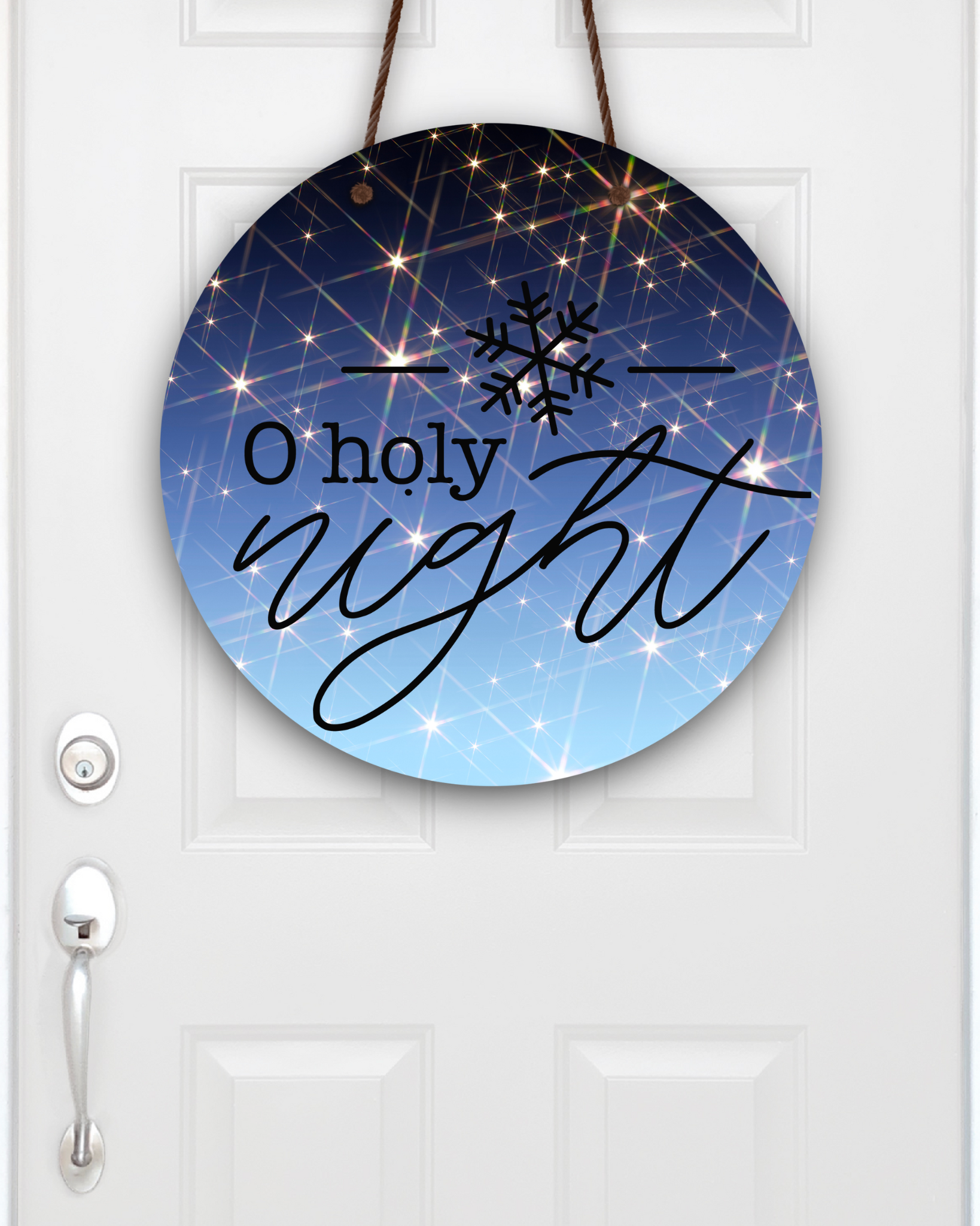 Oh Holy Night Wreath Sign