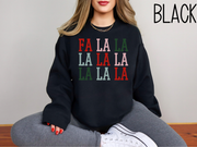 FA LA LA Christmas Sweatshirt - Holiday Winter Sweatshirt - Gift For Her - Christmas Gift