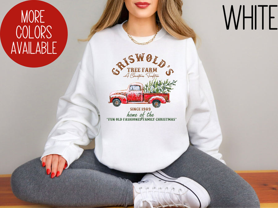 Griswold Tree Farm Sweatshirt, Christmas Sweatshirt, Christmas Family Vacation Sweatshirt, Christmas Outfit, Christmas Party Sweater