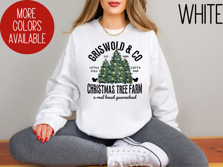 Griswold & Co Christmas Tree Farm Sweatshirt, Christmas Family Vacation Sweatshirt, Christmas Party Sweatshirt, Christmas Movie Lover Gift