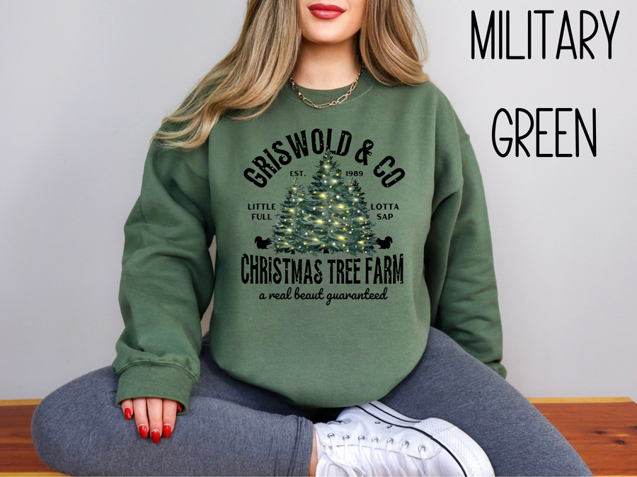 Griswold & Co Christmas Tree Farm Sweatshirt, Christmas Family Vacation Sweatshirt, Christmas Party Sweatshirt, Christmas Movie Lover Gift