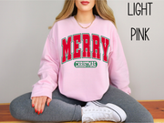 Merry Christmas Sweatshirt, Christmas Shirt, Cute Winter Sweater, Christmas Shirt for Women, Holiday Sweatshirt