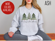 Christmas Fir Trees Sweatshirt, Christmas Sweatshirt, Christmas Gift, Gift For Her