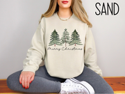 Christmas Fir Trees Sweatshirt, Christmas Sweatshirt, Christmas Gift, Gift For Her