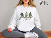 Christmas Fir Trees Sweatshirt, Christmas Sweatshirt, Christmas Gift, Gift For Her