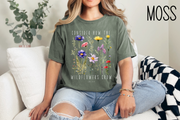 Consider How The Wildflowers Grow Tshirt-Bible Verse Shirt -Christian Religious Gift-Comfort Colors