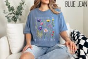 Consider How The Wildflowers Grow Tshirt-Bible Verse Shirt -Christian Religious Gift-Comfort Colors