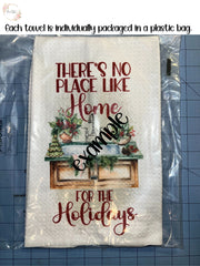 Jolliest Bunch of This Side Of The Nuthouse Dish Tea Hand Kitchen Towel, Kitchen Decor Gift- Funny Christmas towel-Housewarming Hostess Gift