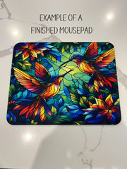 Gustav Klimt Style Watercolor Whimsical Bouquet Mousepad- Mouse pad for desk, Gift-Hot Pad Trivet