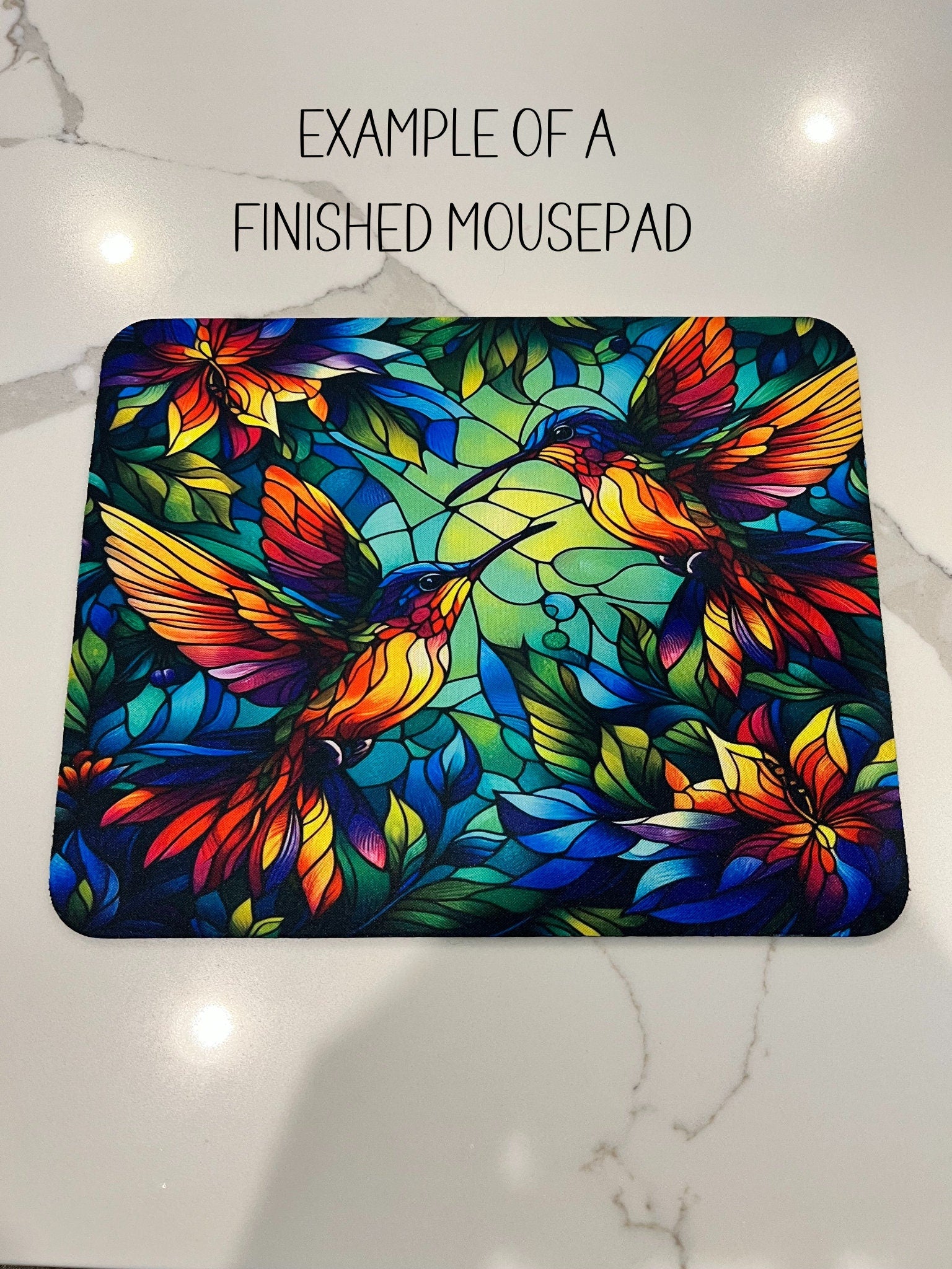 Watercolor Wildflowers Mousepad- Mouse pad for desk, Gift-Hot Pad Trivet