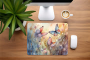 Watercolor Butterflies Mousepad- Mouse pad for desk, Gift-Hot Pad Trivet